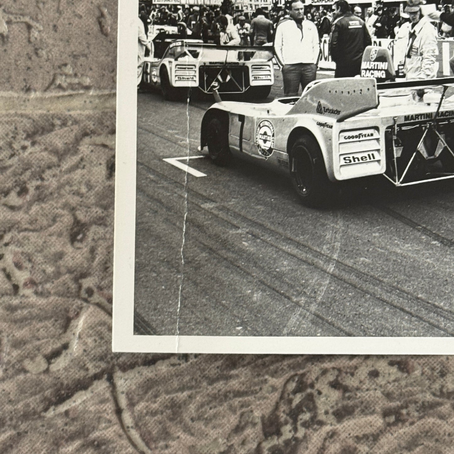 Vintage Racing Photo Photograph 1975 1000 KM de Mugello Race Porsche 908 Car