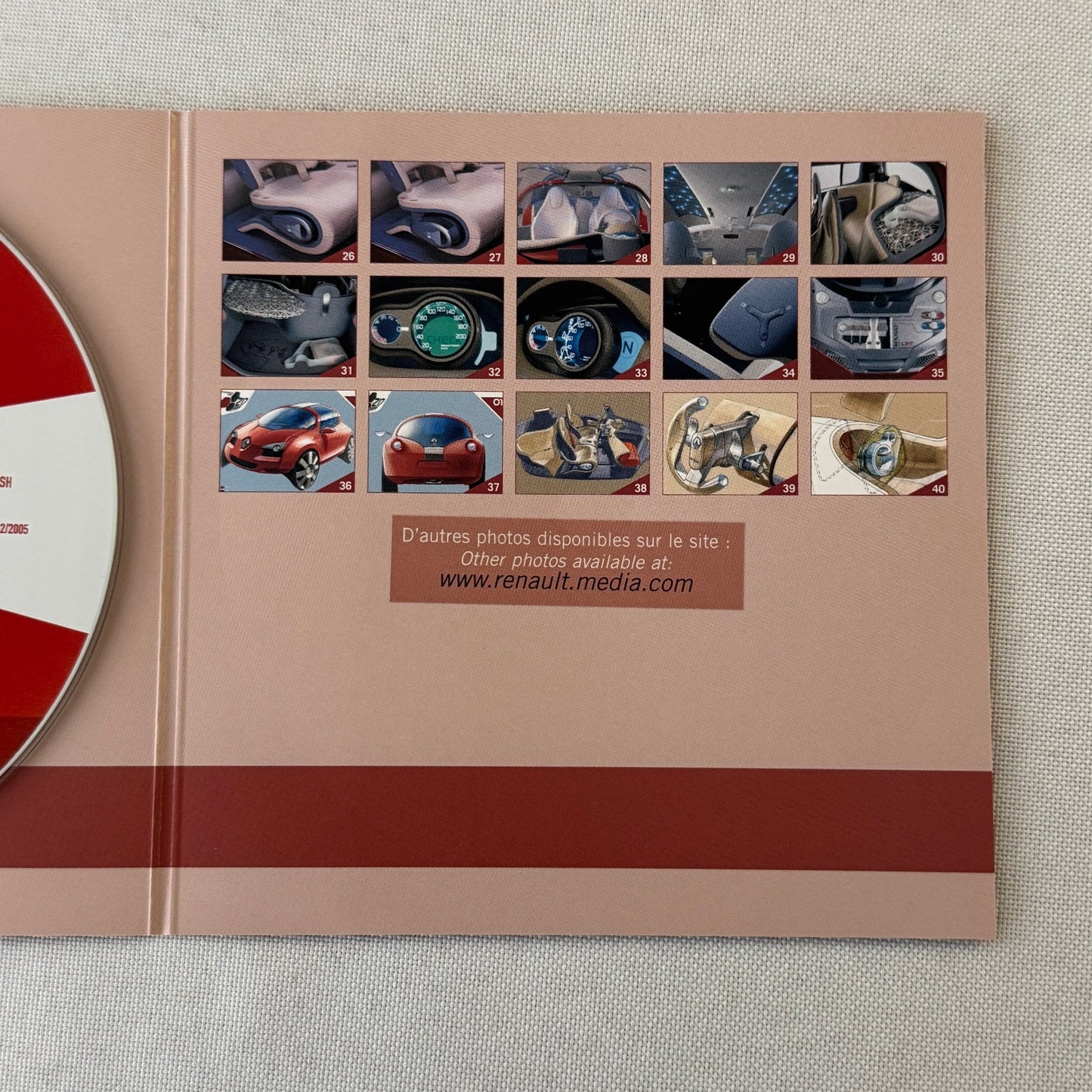 2005 Renault ZOE Concept Car Prototype Press Kit Brochure Photo CD GERMAN