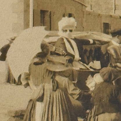 Vintage Photograph Photo Antique People with Early Automobile