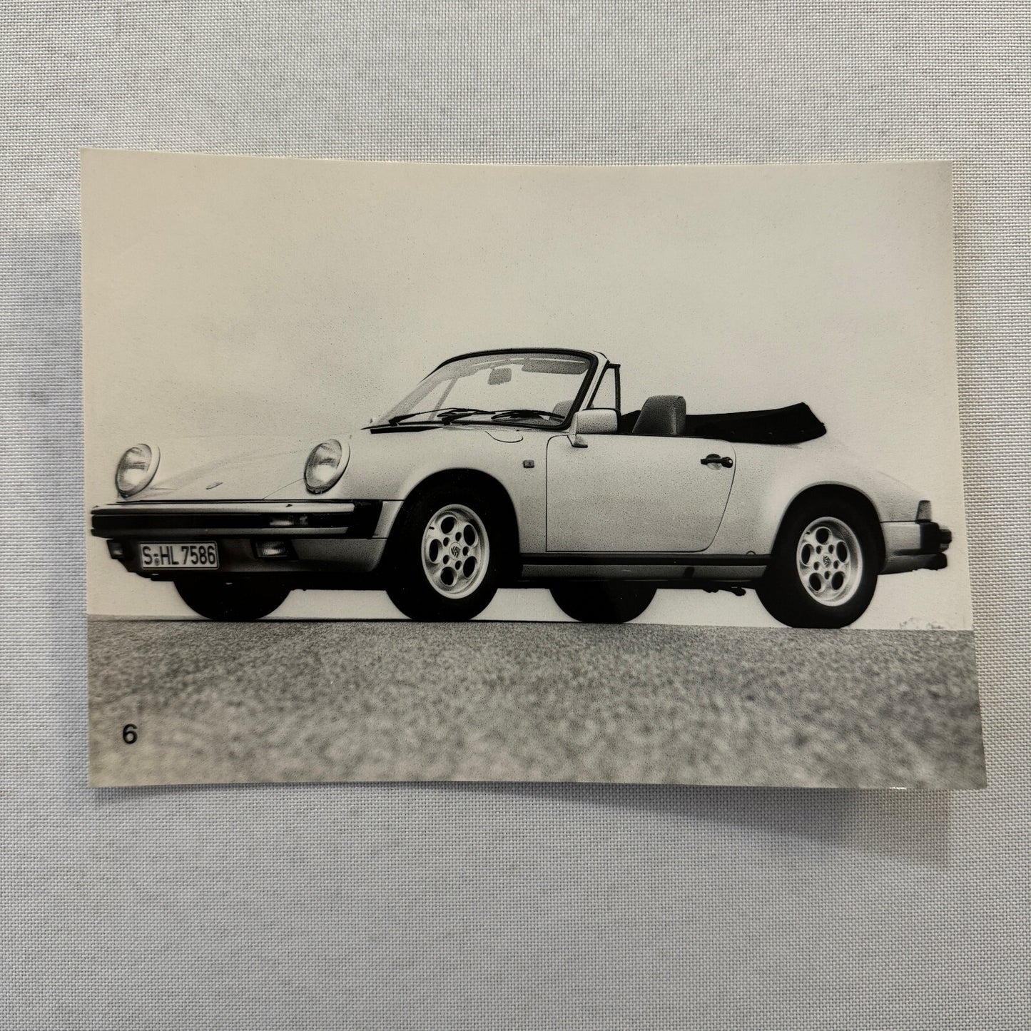 Porsche 911 Cabriolet Convertible Car Factory Press Photo Photograph