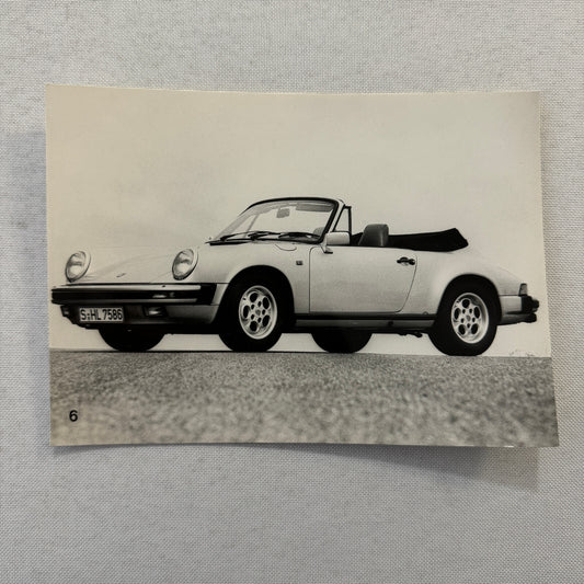 Porsche 911 Cabriolet Convertible Car Factory Press Photo Photograph