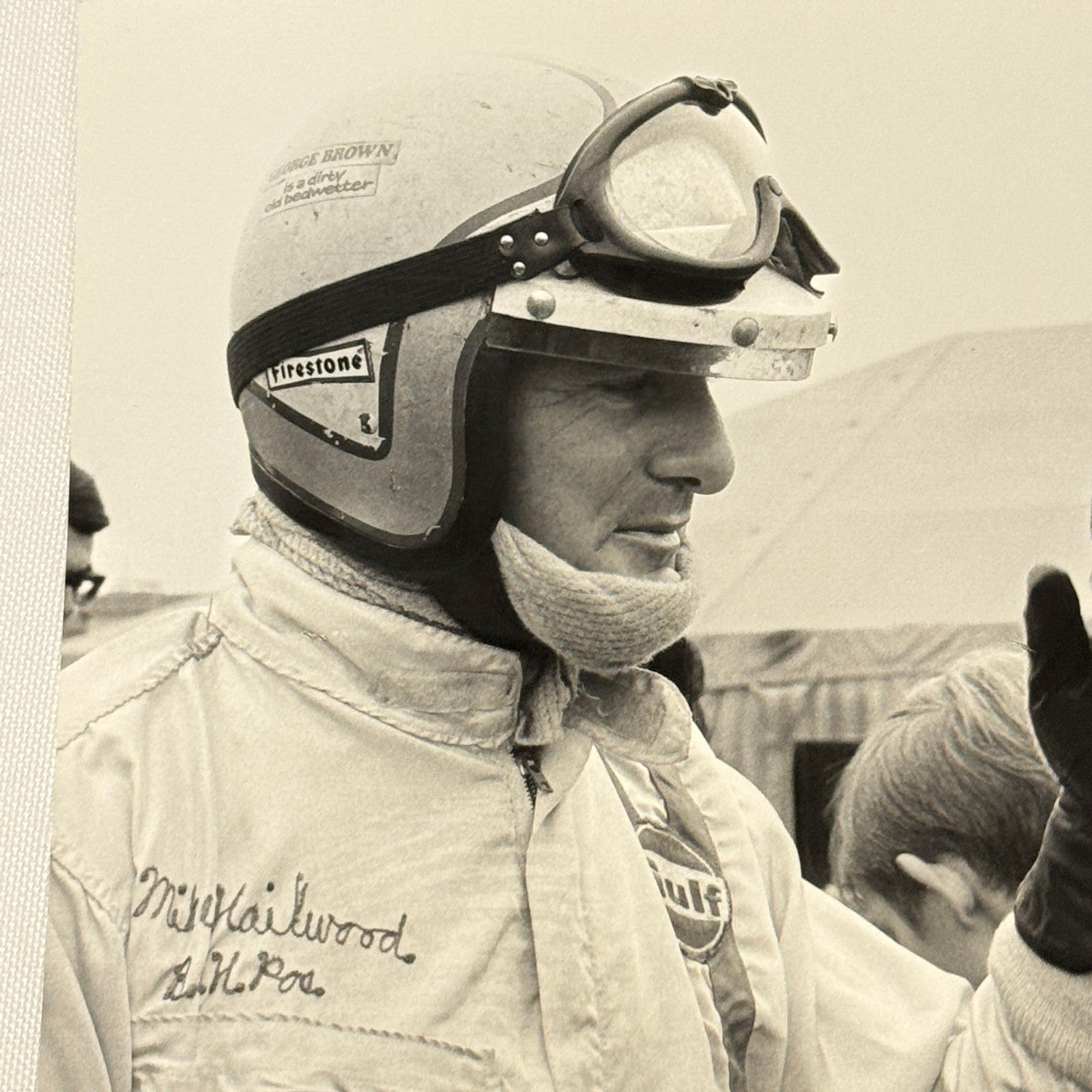Vintage Racing Photo Mike Hailwood Driver Motorsport Photograph 1969