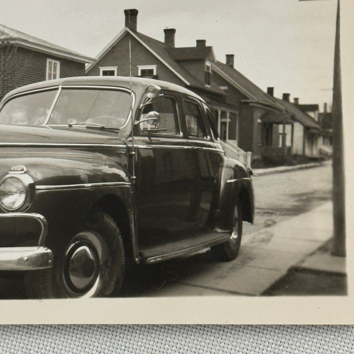 Vintage Car Automobile Snapshot Photo Photograph with Children DS24 Lot 2x