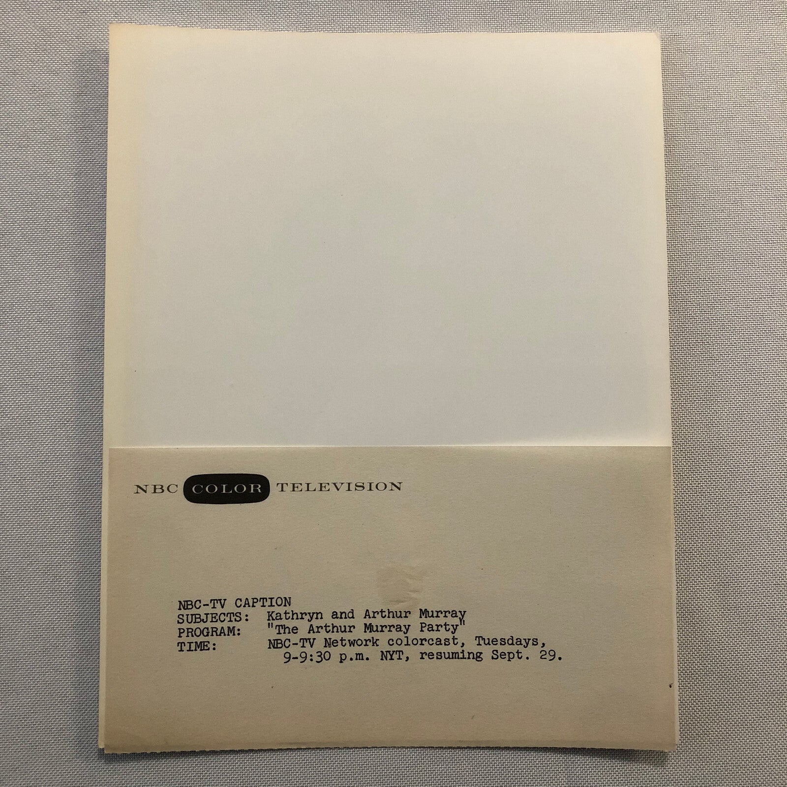 Arthur Murray Dancer Dance NBC Television Press Photo Photograph 1959