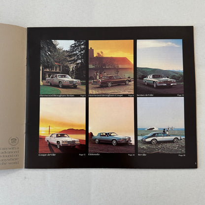 1981 Cadillac Car Sales Brochure Catalog Coupe DeVille Eldorado Seville Brougham