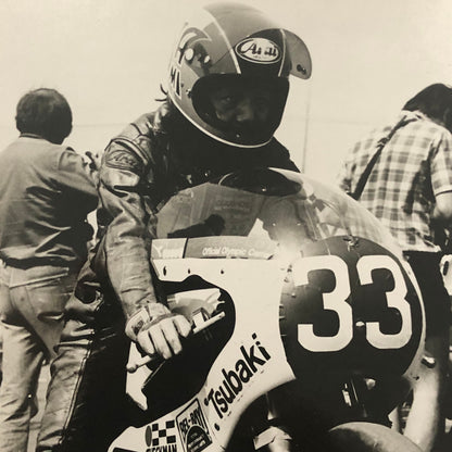 Vintage Motorcycle Racing Photo Photograph Print Germany