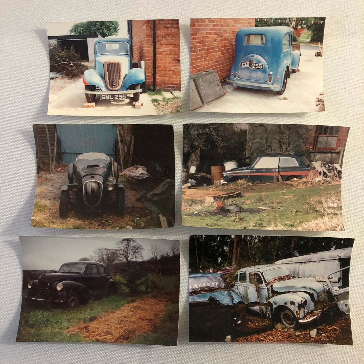 Vintage Austin Car Photo Barn Find Junkyard Parts Lot of 30 Photographs