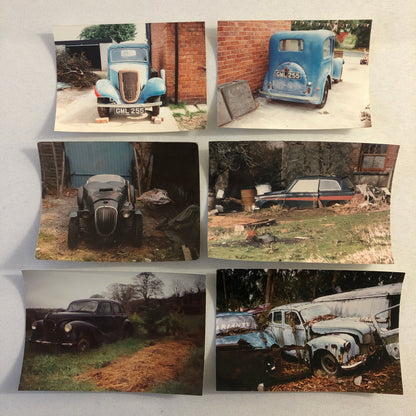 Vintage Austin Car Photo Barn Find Junkyard Parts Lot of 30 Photographs