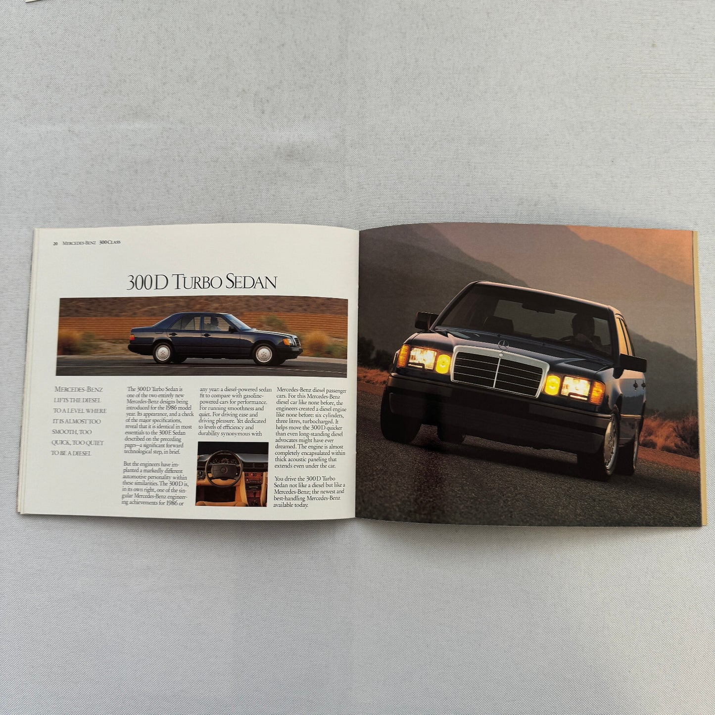 1986 Mercedes Benz Car Sales Brochure Catalog 560SL 560SEC 190D 190E 300D 300E +