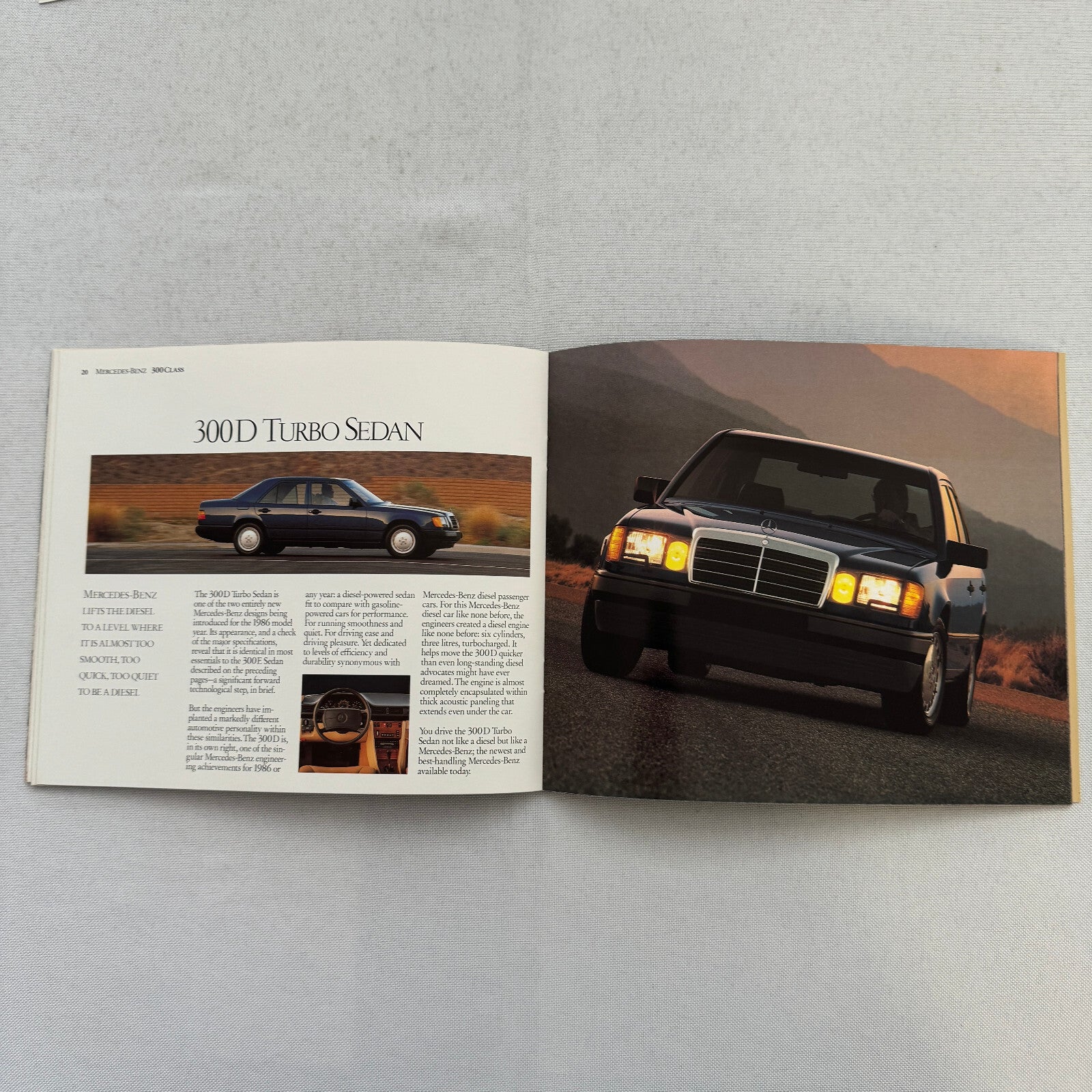 1986 Mercedes Benz Car Sales Brochure Catalog 560SL 560SEC 190D 190E 300D 300E +