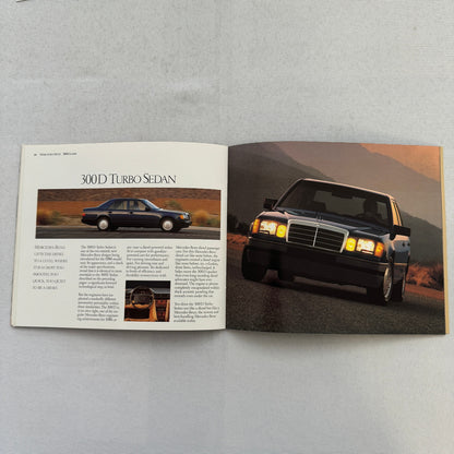 1986 Mercedes Benz Car Sales Brochure Catalog 560SL 560SEC 190D 190E 300D 300E +