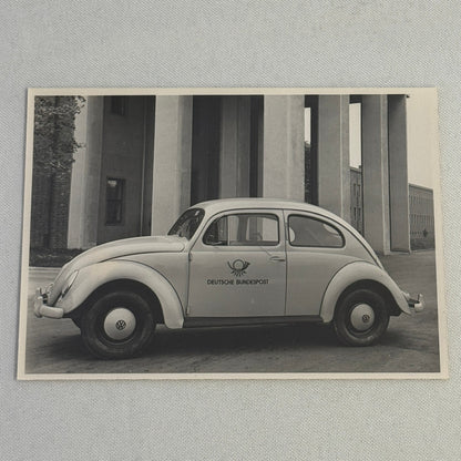 Vintage Volkswagen Beetle Deutsche Bundespost Photo Photograph Post Office