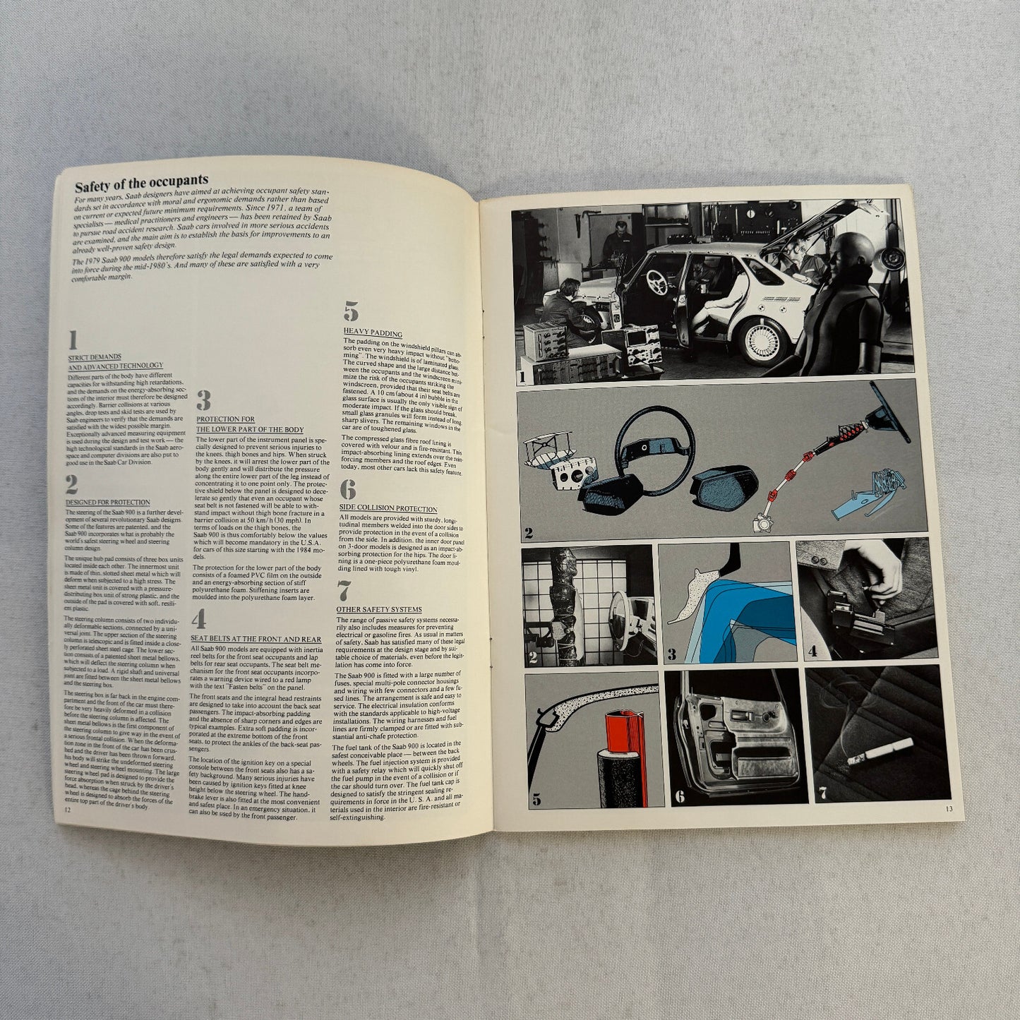 Saab 900 Engineering Features Book Brochure 1979 Saab 900 Turbo GLi EMS GLE