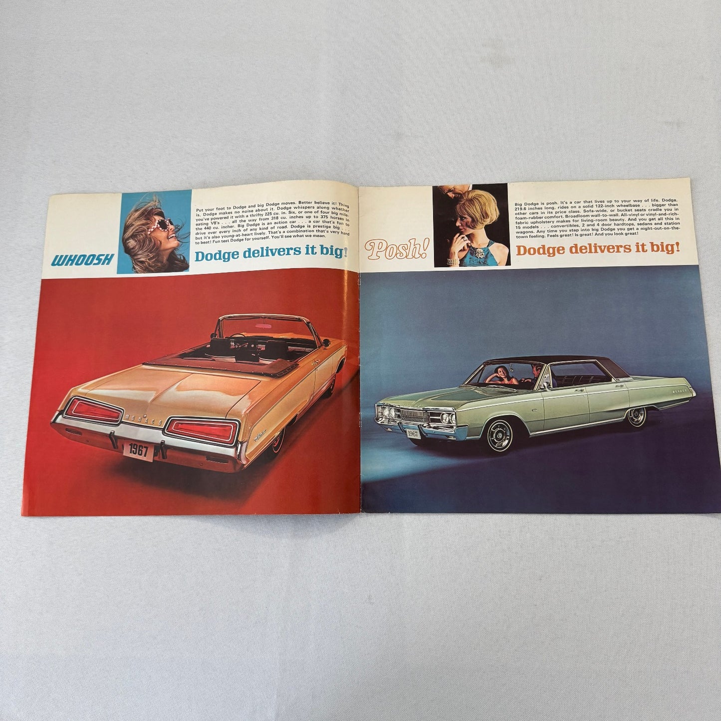 1967 Dodge Car Sales Brochure Catalog Monaco 500 Polara 500 Vintage Canadian