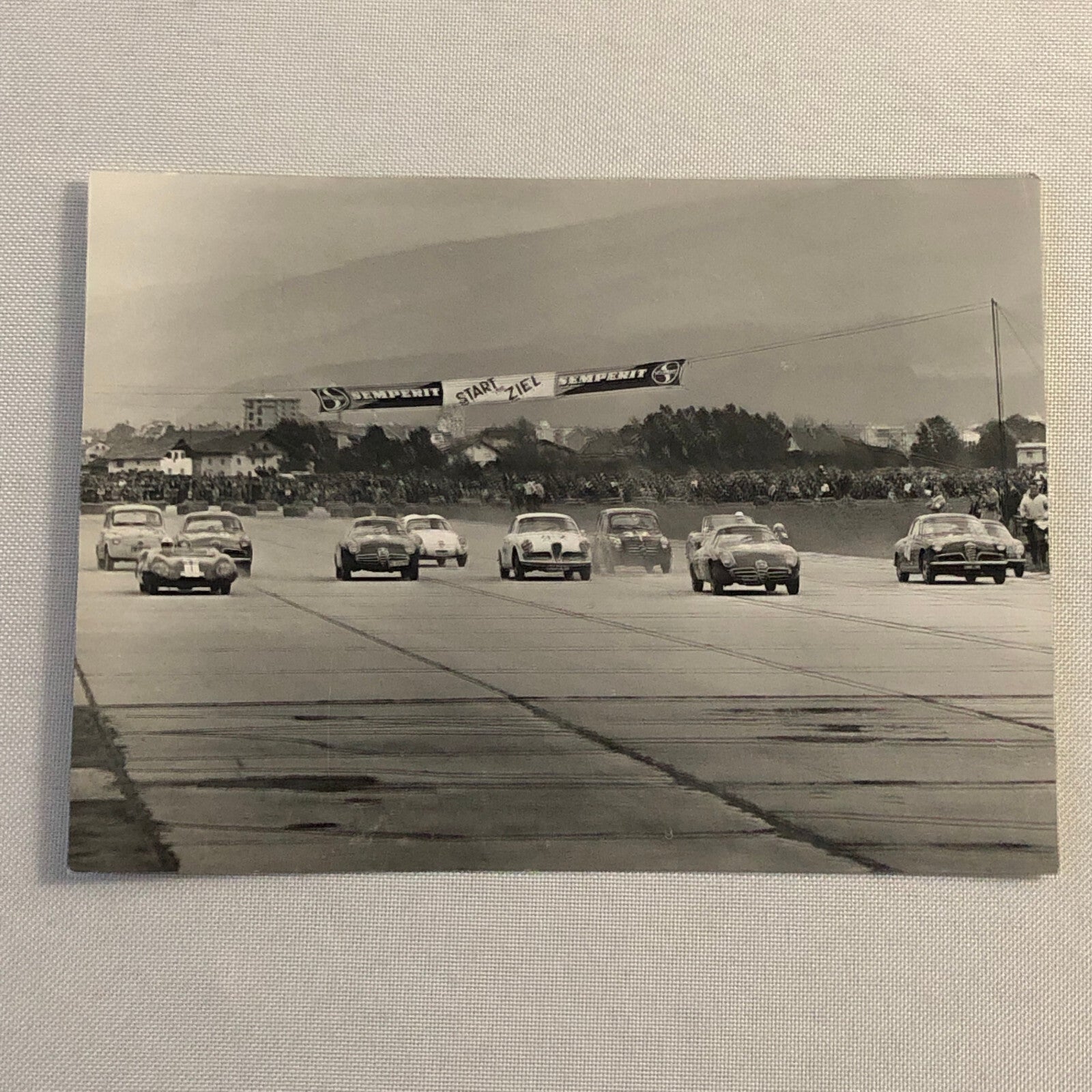 Vintage Racing Photo Photograph Alfa Romeo Fiat Abarth + Zurich M. Pichler 