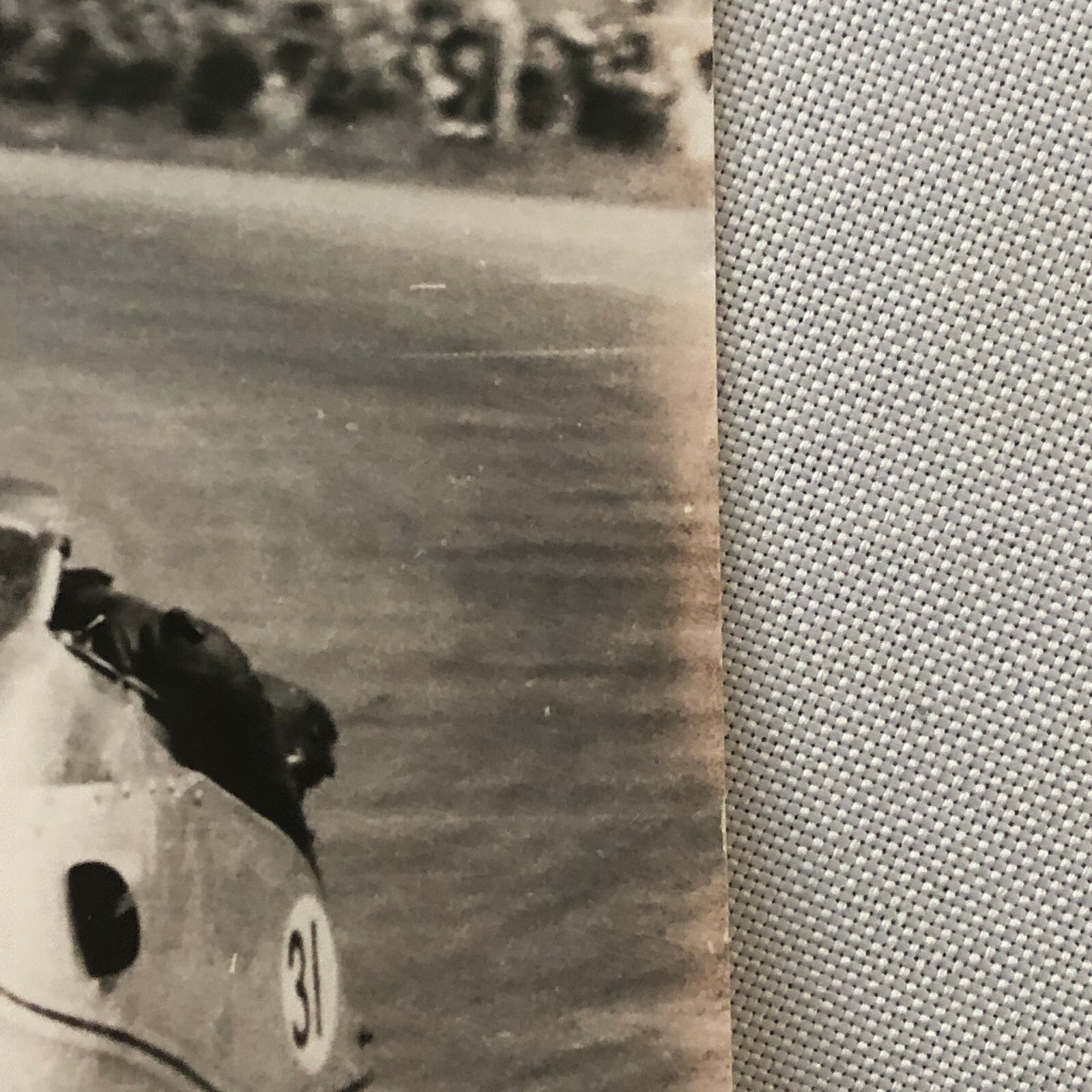 Vintage Motorcycle Sidecar Racing Photo photograph Print Side Car 1956