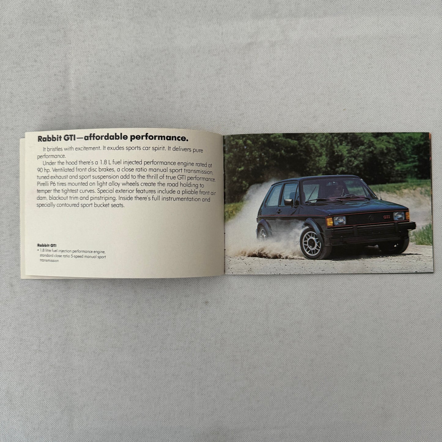 Volkswagen VW Car Sales Brochure Catalog Rabbit GTI Scirocco Vanagon Camper +