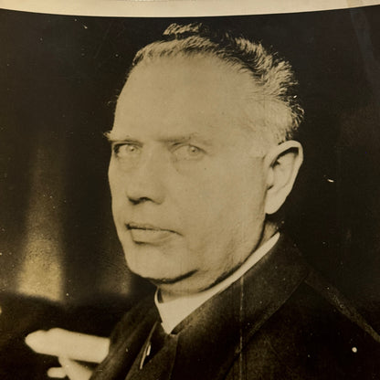 League of Nations Conference President Portrait Dr Braune Press Photo Photograph