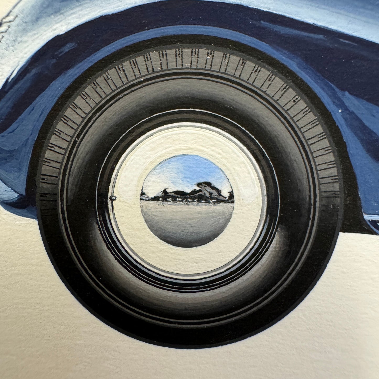 1934 LaSalle Series 34-50 Convertible Coupe Automobile Illustration Art Drawing