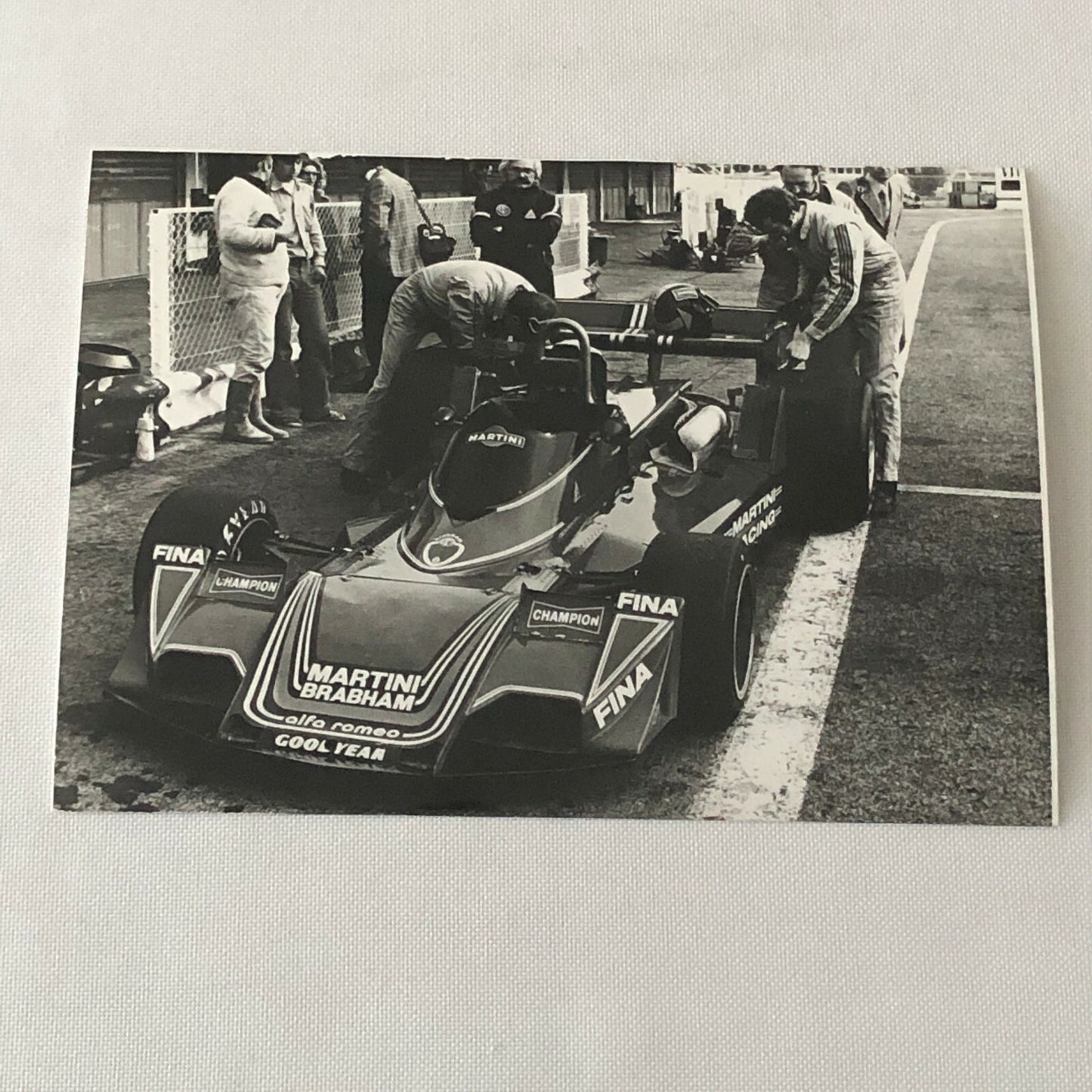 Vintage 1976 Brabham Martini Alfa Romeo BT 45 Racing Car Photo Photograph 