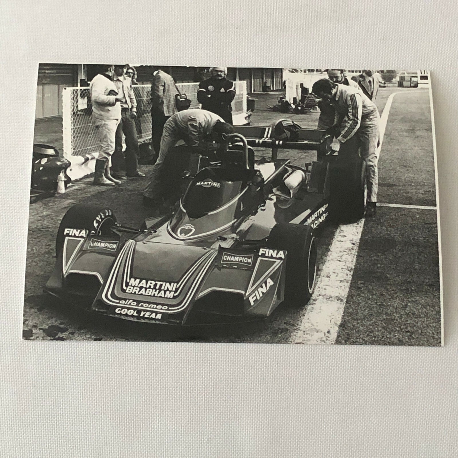 Vintage 1976 Brabham Martini Alfa Romeo BT 45 Racing Car Photo Photograph 