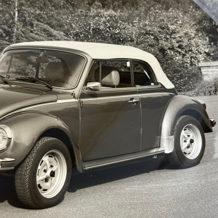 Vintage Volkswagen Beetle Convertible VW Bug Car Photo Photograph Cabriolet