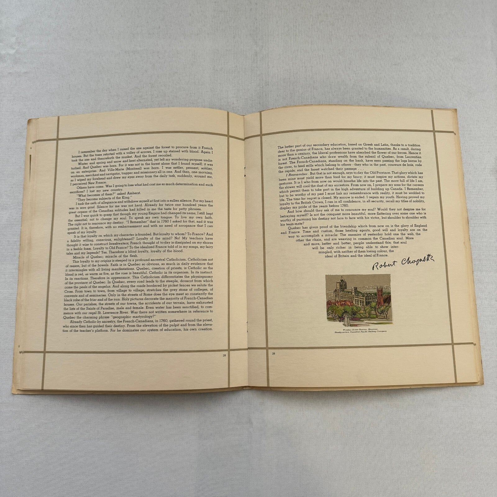 1939 The Spirit of Canada King George VI and Queen Elizabeth Visit Book