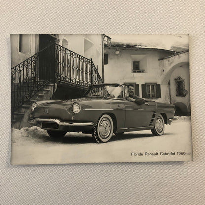 1960 Renault Floride Cabriolet Convertible Car Factory Press Photo Photograph