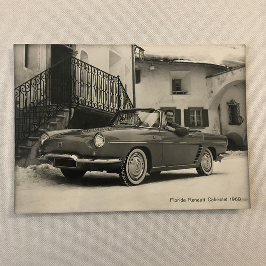 1960 Renault Floride Cabriolet Convertible Car Factory Press Photo Photograph