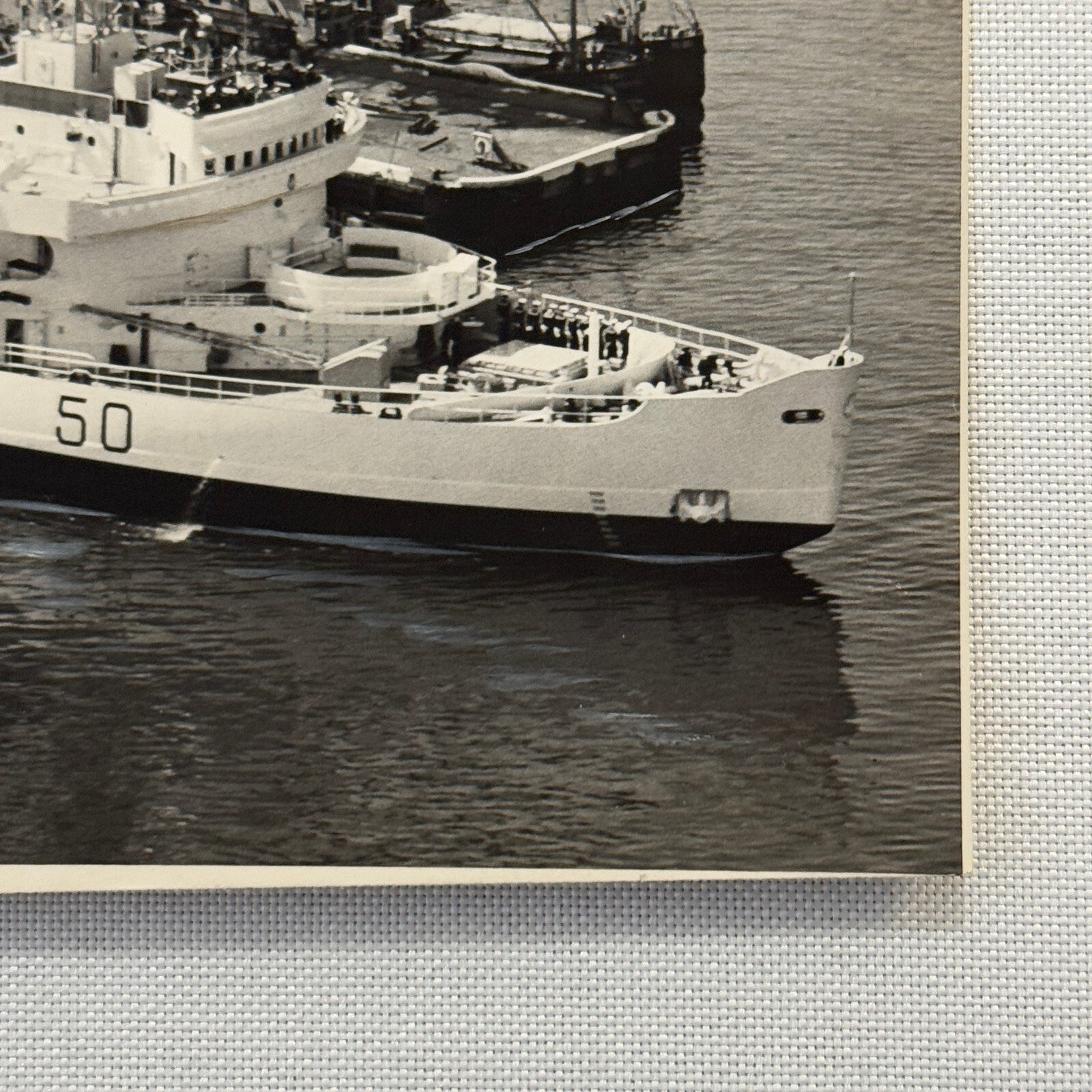 Royal Canadian Navy Ship HMCS Labrador Vintage Press Photo Photograph Print 1954