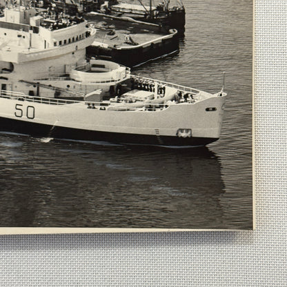 Royal Canadian Navy Ship HMCS Labrador Vintage Press Photo Photograph Print 1954