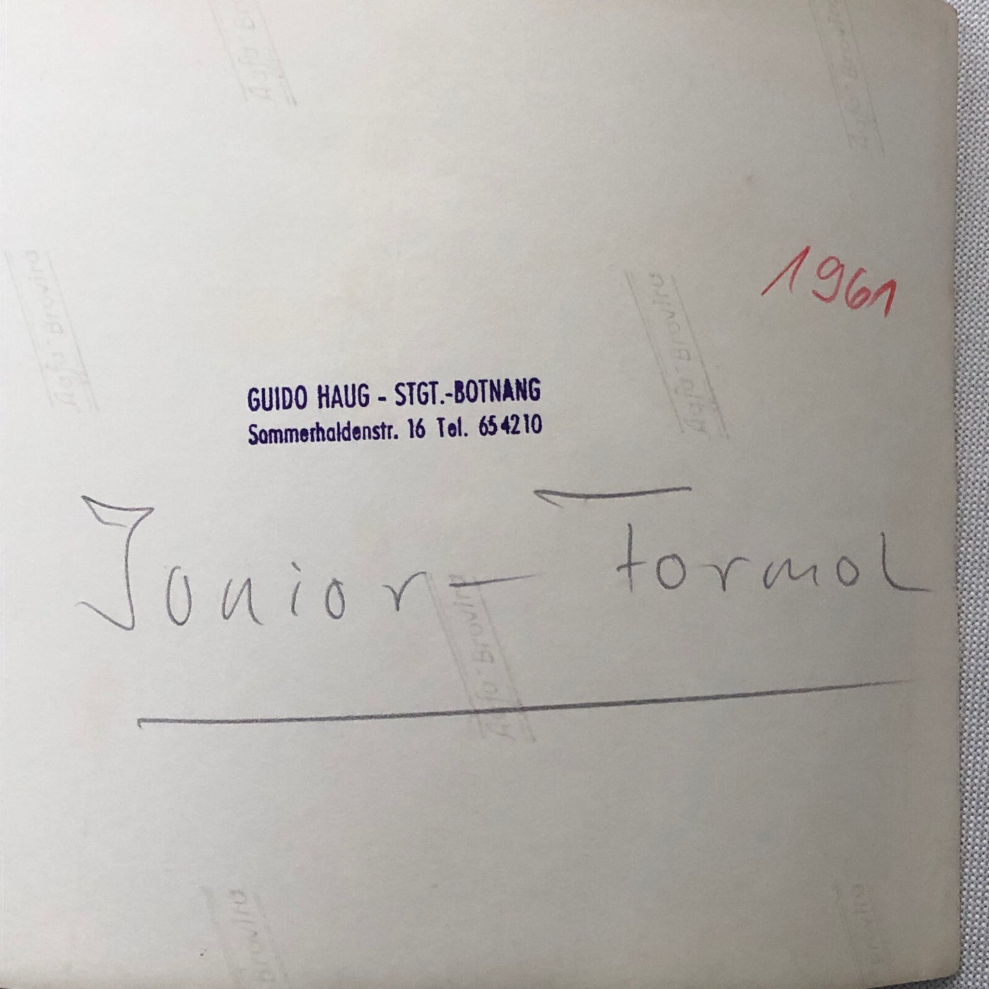 Vintage Solitude Grand Prix Racing Photo Photograph 1961 Formula Junior