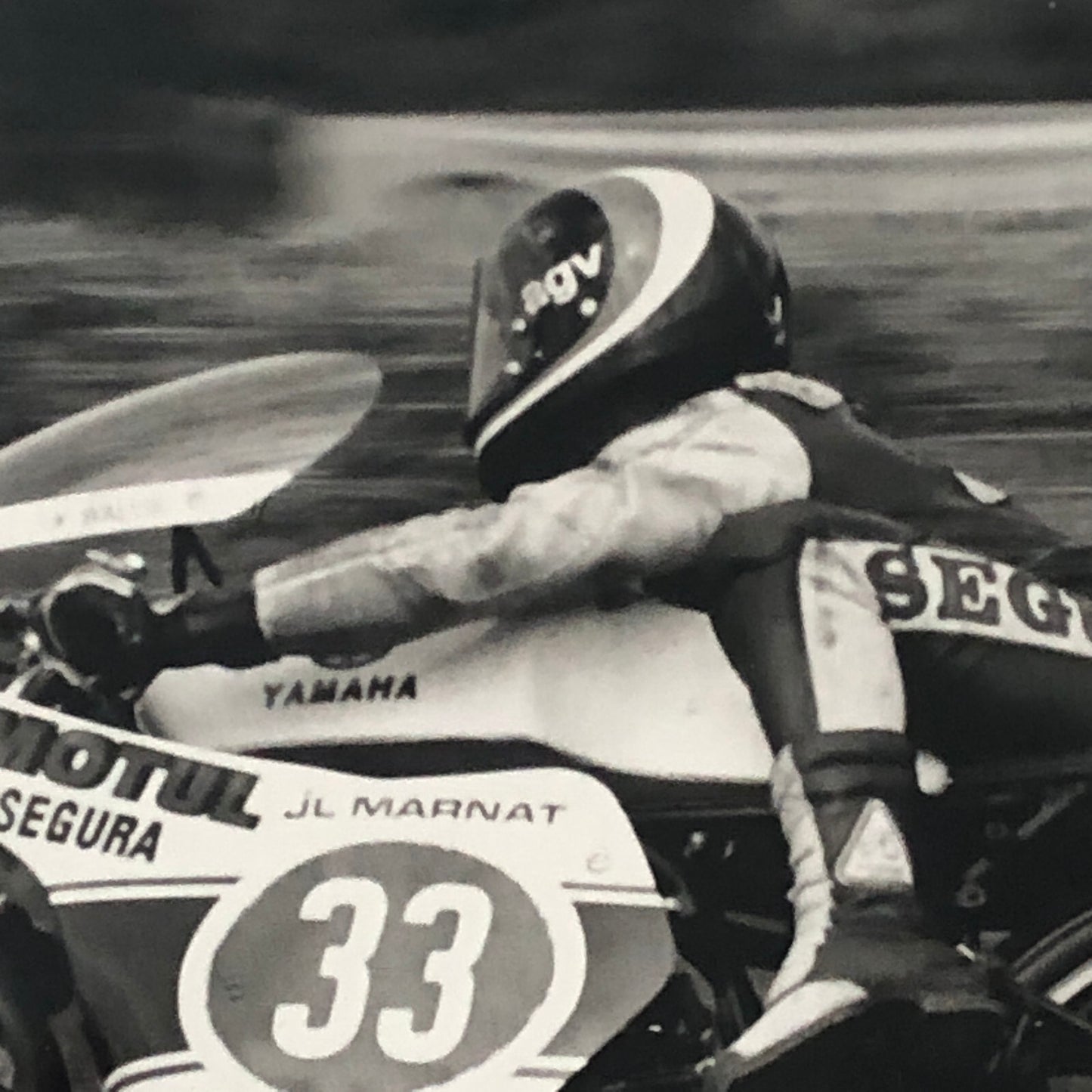 Vintage Motorcycle Racing Photo photograph Yamaha Bike