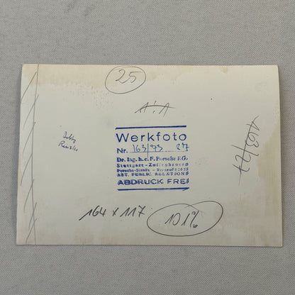 Porsche Factory Press Photo Photograph Werkfoto Christophorus ?