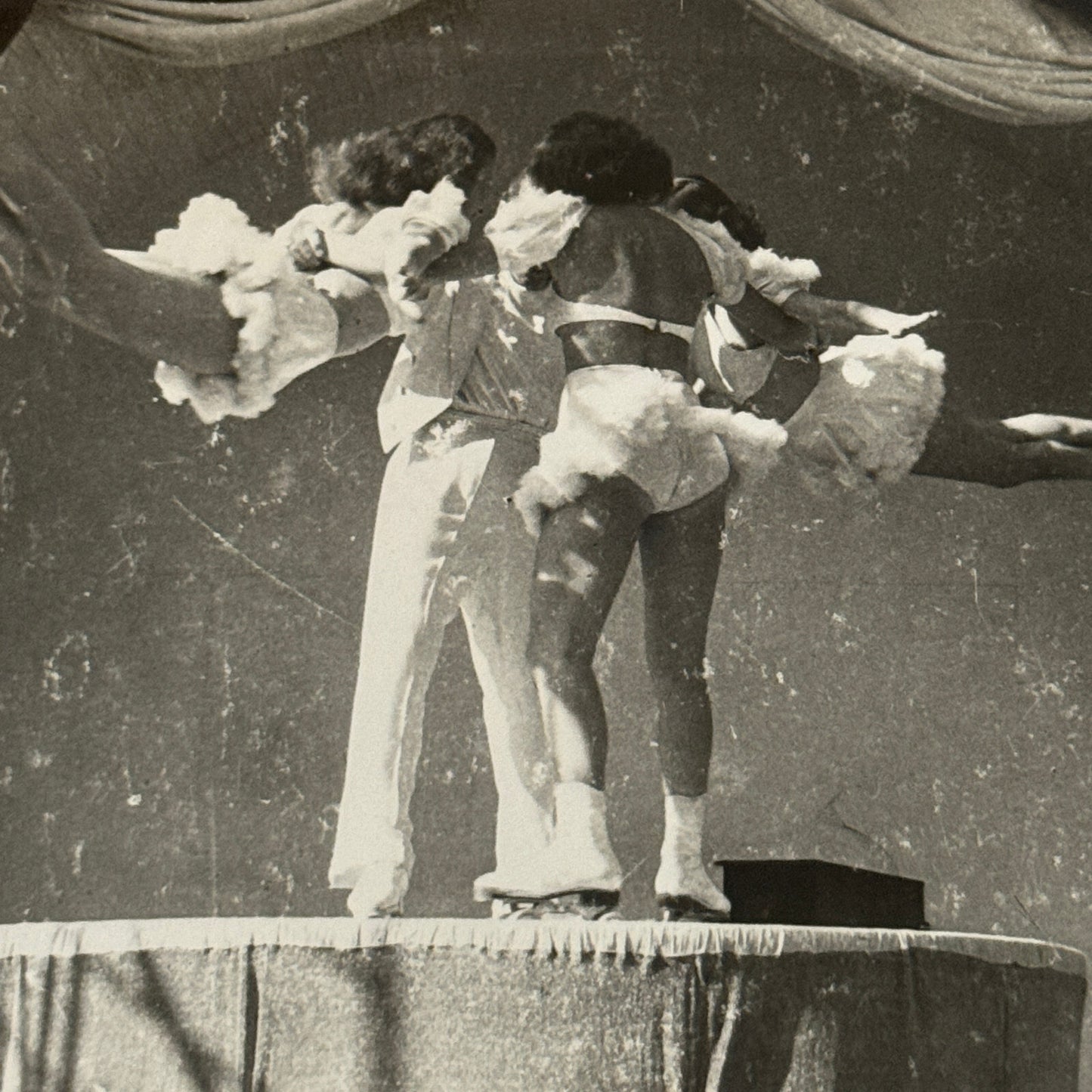 Vintage Rollerskating Roller Skate Circus Performer Photo Photograph