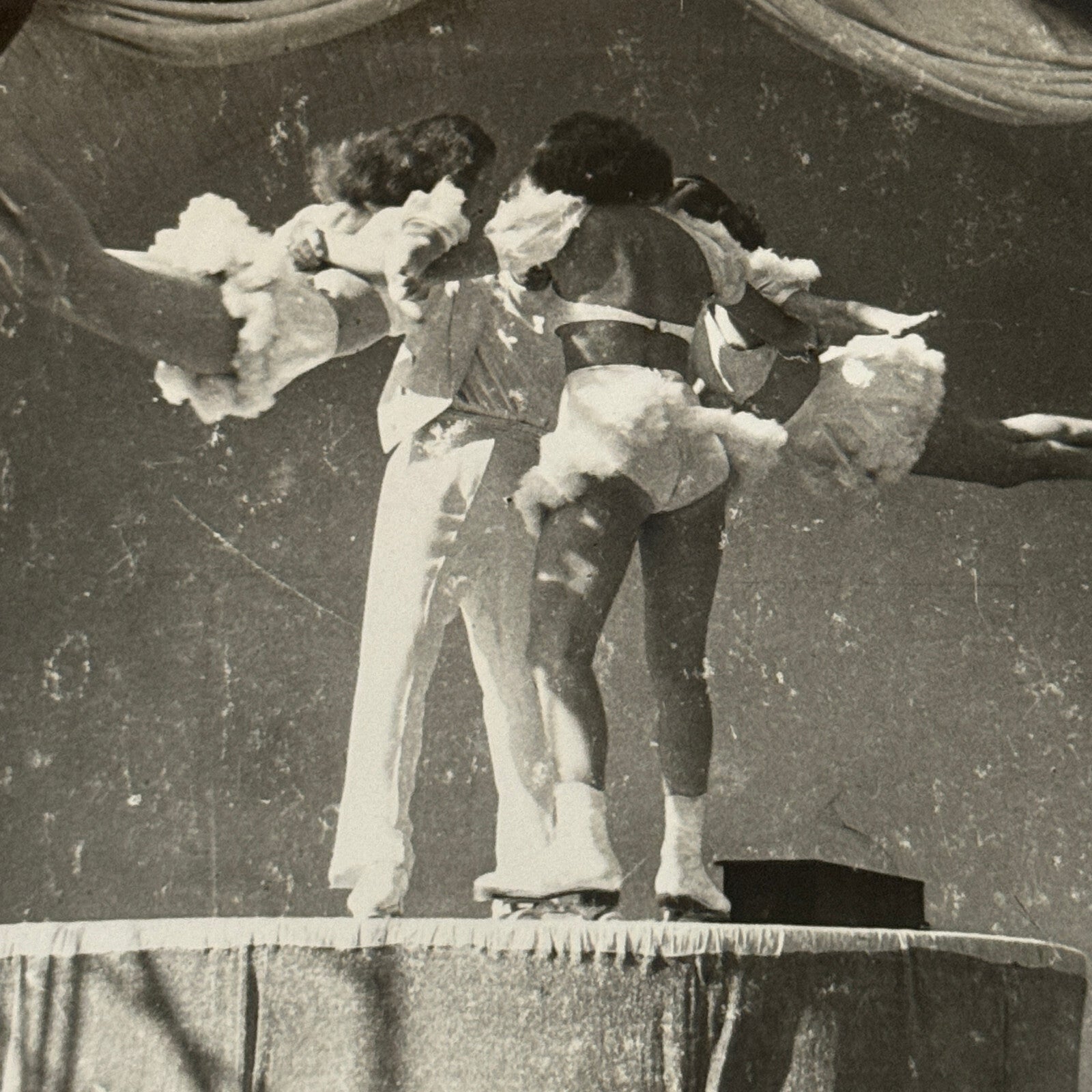 Vintage Rollerskating Roller Skate Circus Performer Photo Photograph