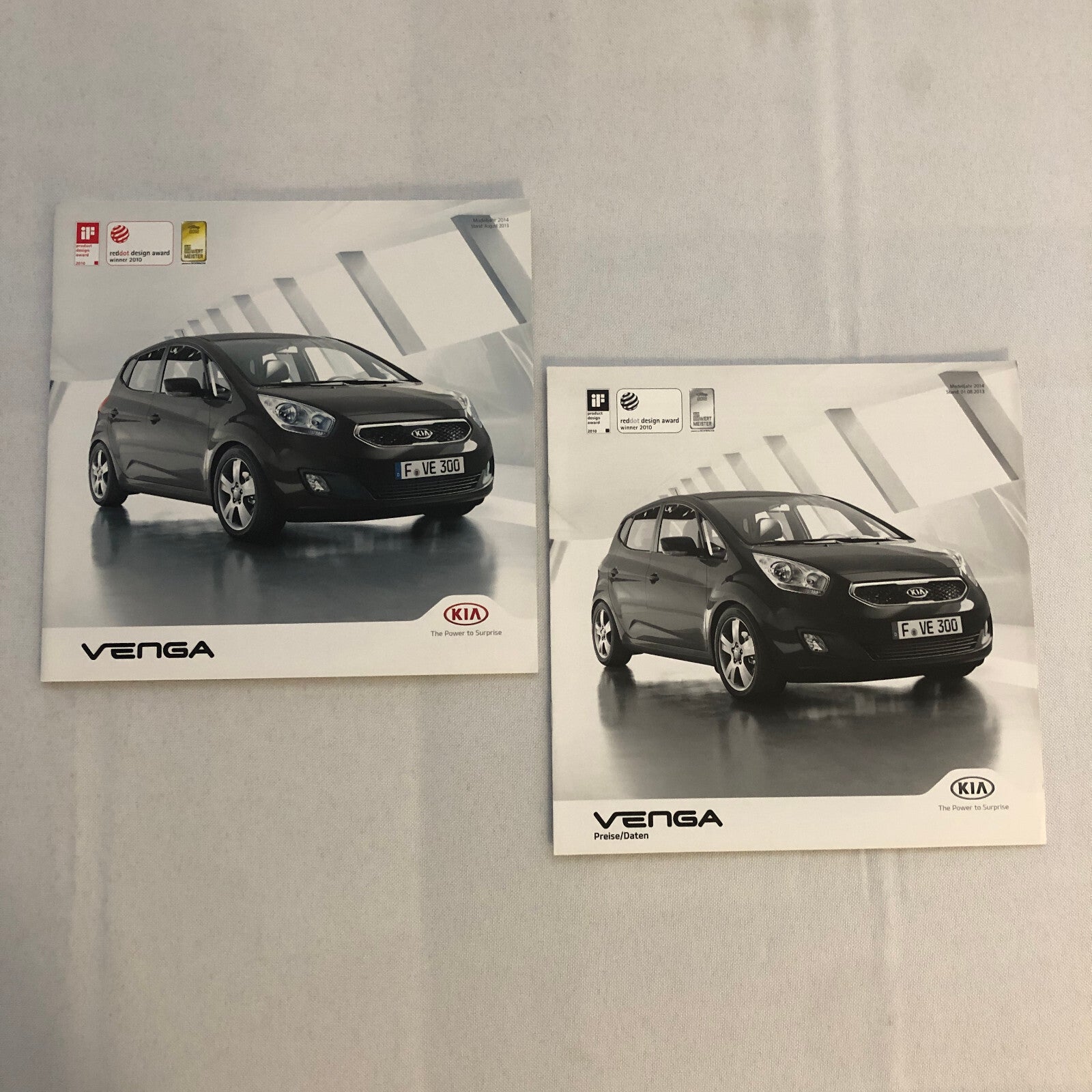2014 Kia Venga Car Sales Brochure Catalog with Price List GERMAN Market