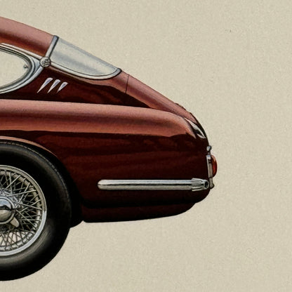 Pegaso Z-102 Coupe Touring Superleggera Car Illustration Art Drawing Hand Drawn