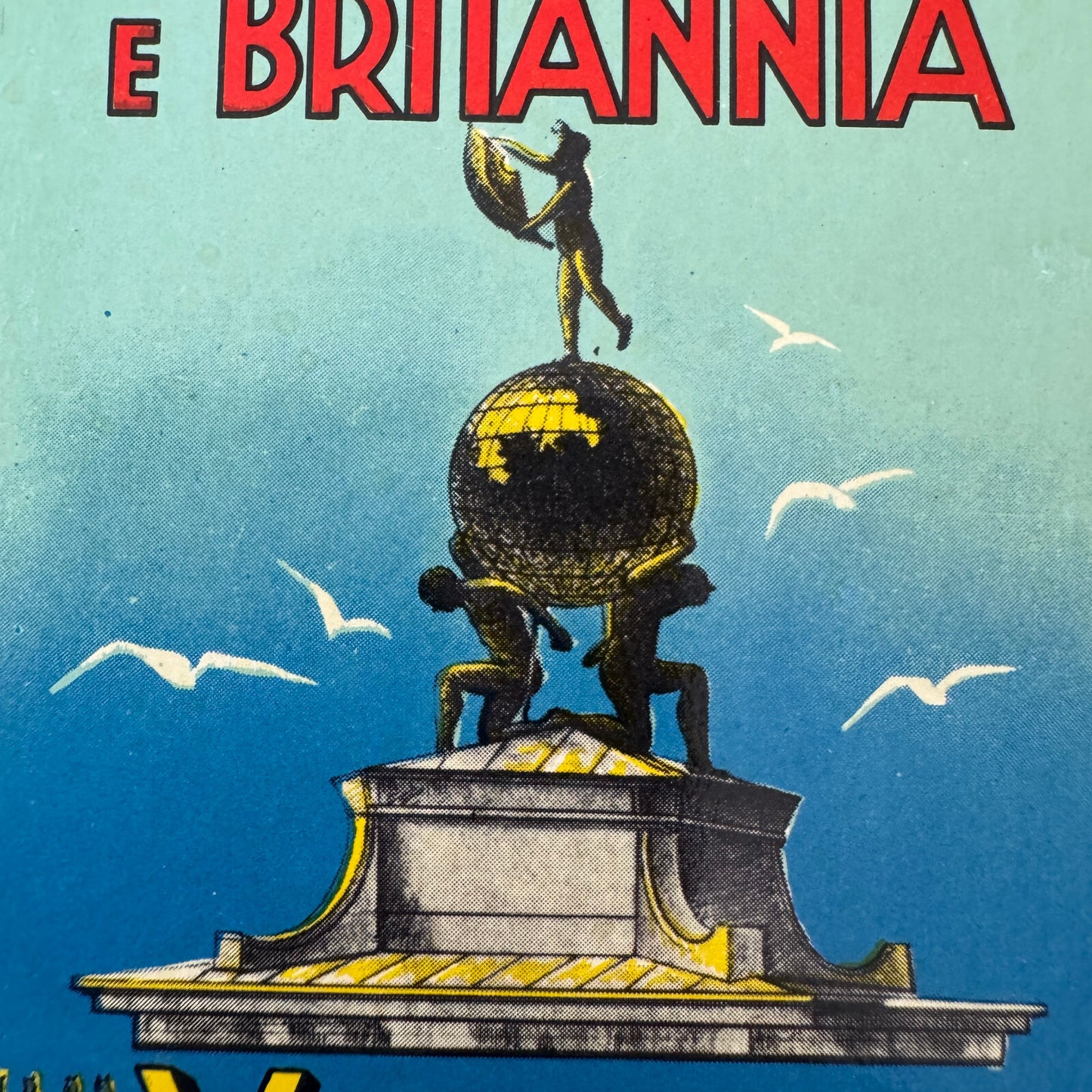 Vintage Hotel Travel Luggage Label Hotel Europa E Britannia Venezia Venice Italy