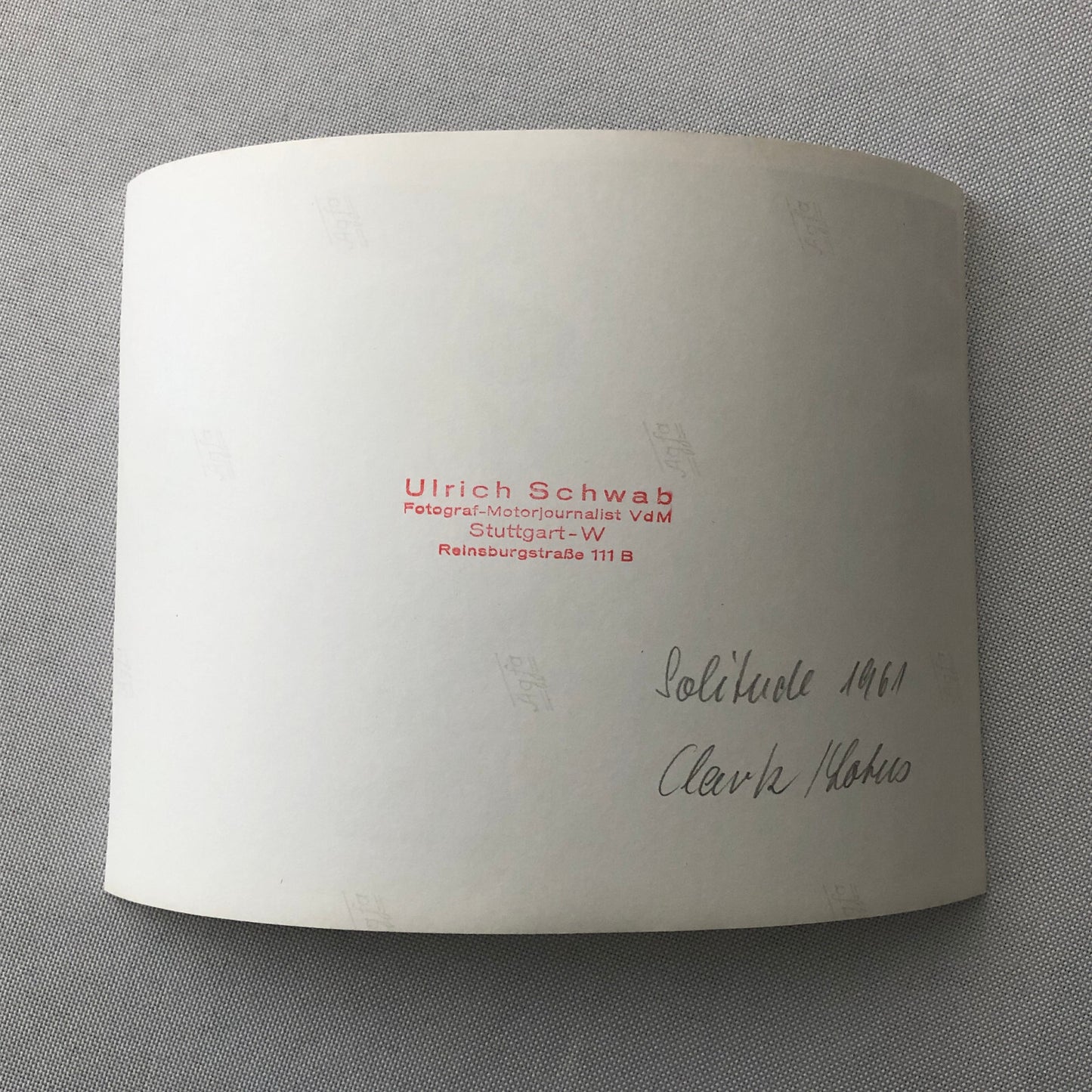 Vintage Solitude Grand Prix Racing Photo Photograph 1961 Jim Clark Lotus