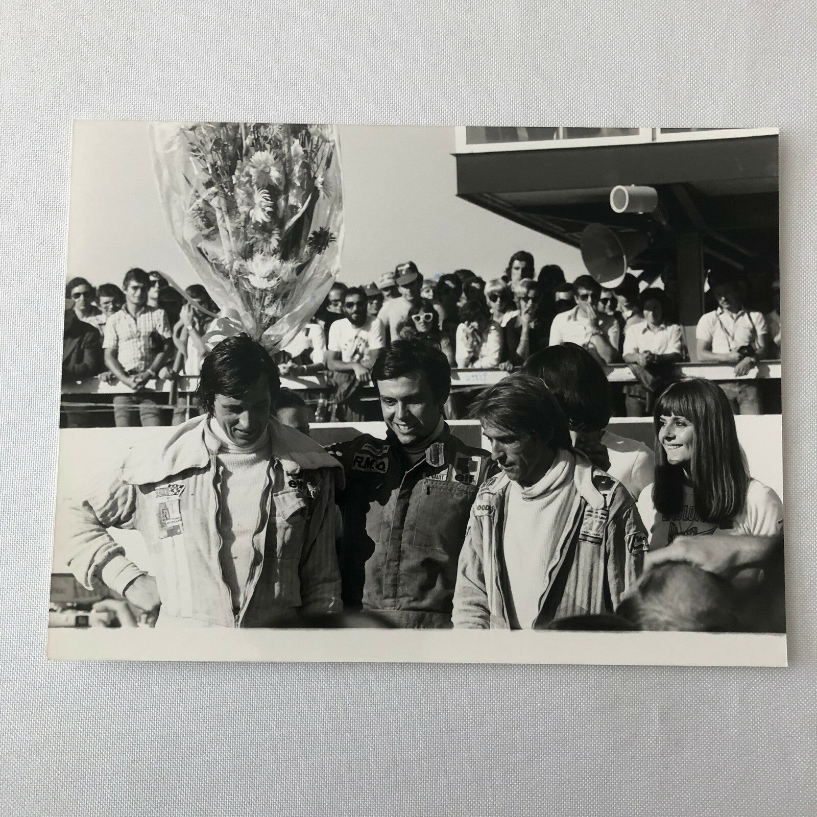 Vintage 1976 Formula 2 F2 Nogaro Grand Prix Racing Photo Photograph Drivers