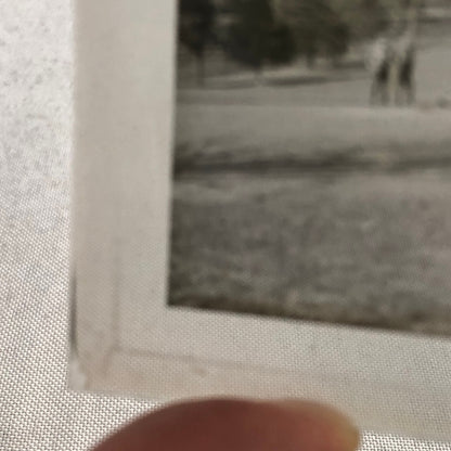 Antique Glass Plate Lantern Slide Photo Golf Golfers Golfing Golf Course