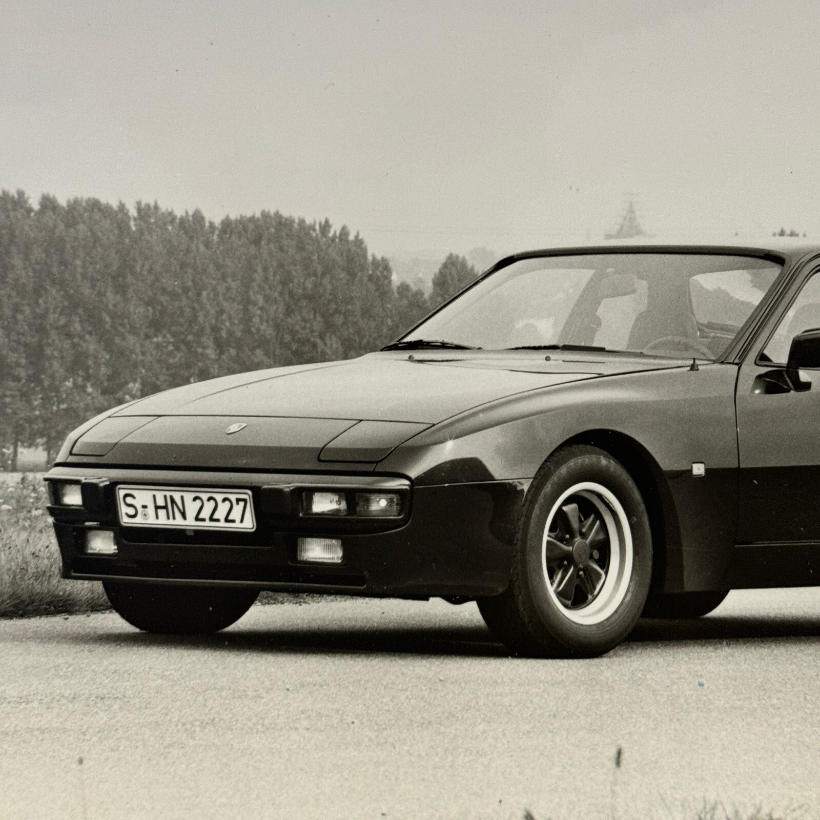 Porsche 944 Car Factory Press Photo Photograph Vintage