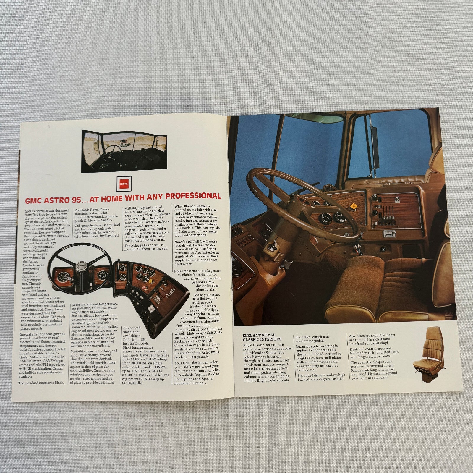 GMC Astro 95 Truck Sales Brochure Catalog Advertising Vintage