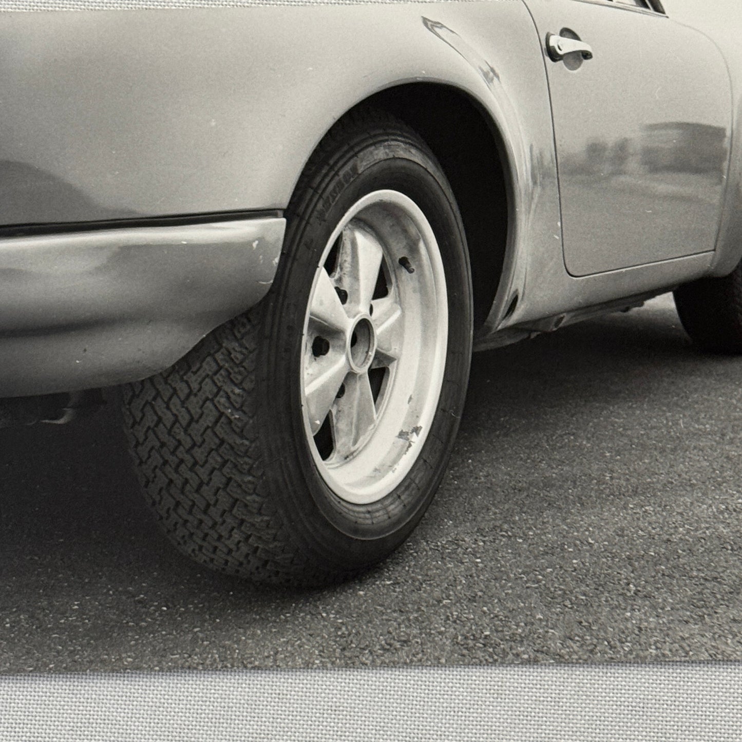 Porsche 911 Fuch Wheels Dunlop Tire Photo Photograph Vintage