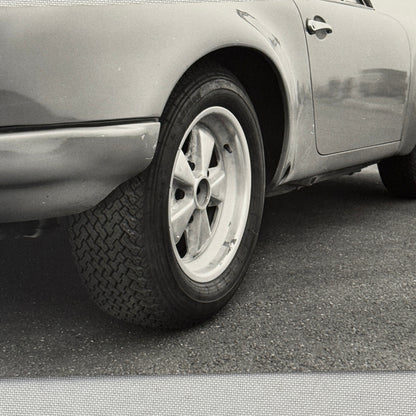 Porsche 911 Fuch Wheels Dunlop Tire Photo Photograph Vintage