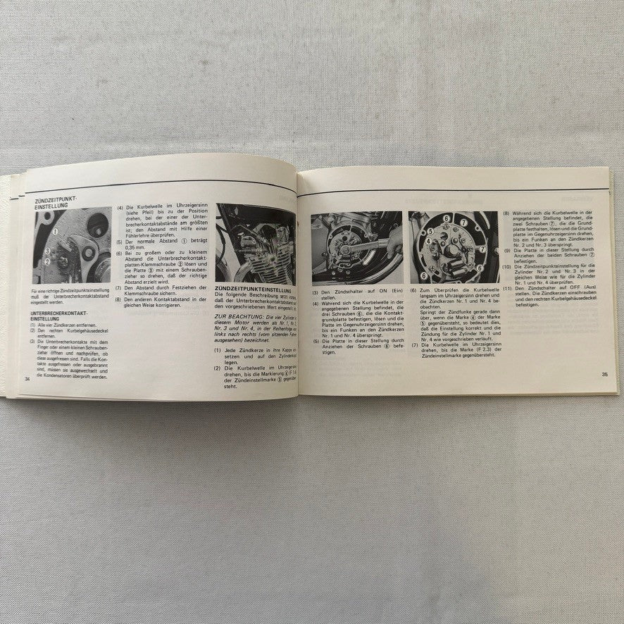 Vintage Suzuki GS1000H Motorcycle Bike Owners Manual Instruction Guide GERMAN
