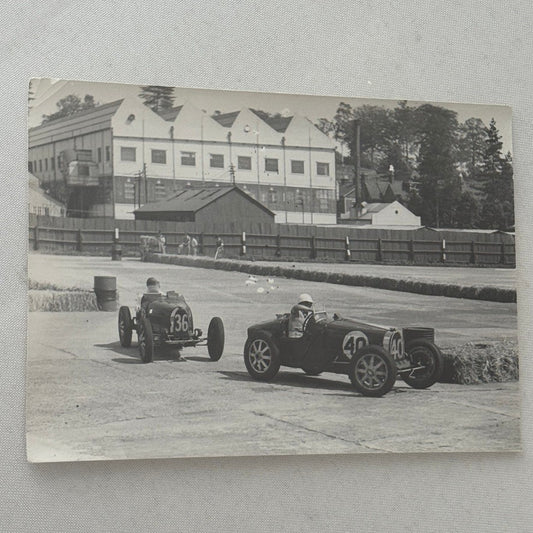 Vintage Bugatti Racing Car Photo Photograph Print