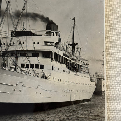 Vintage Ship Boat Photo Photograph Print RMS Lady Somers Montreal Maiden Voyage