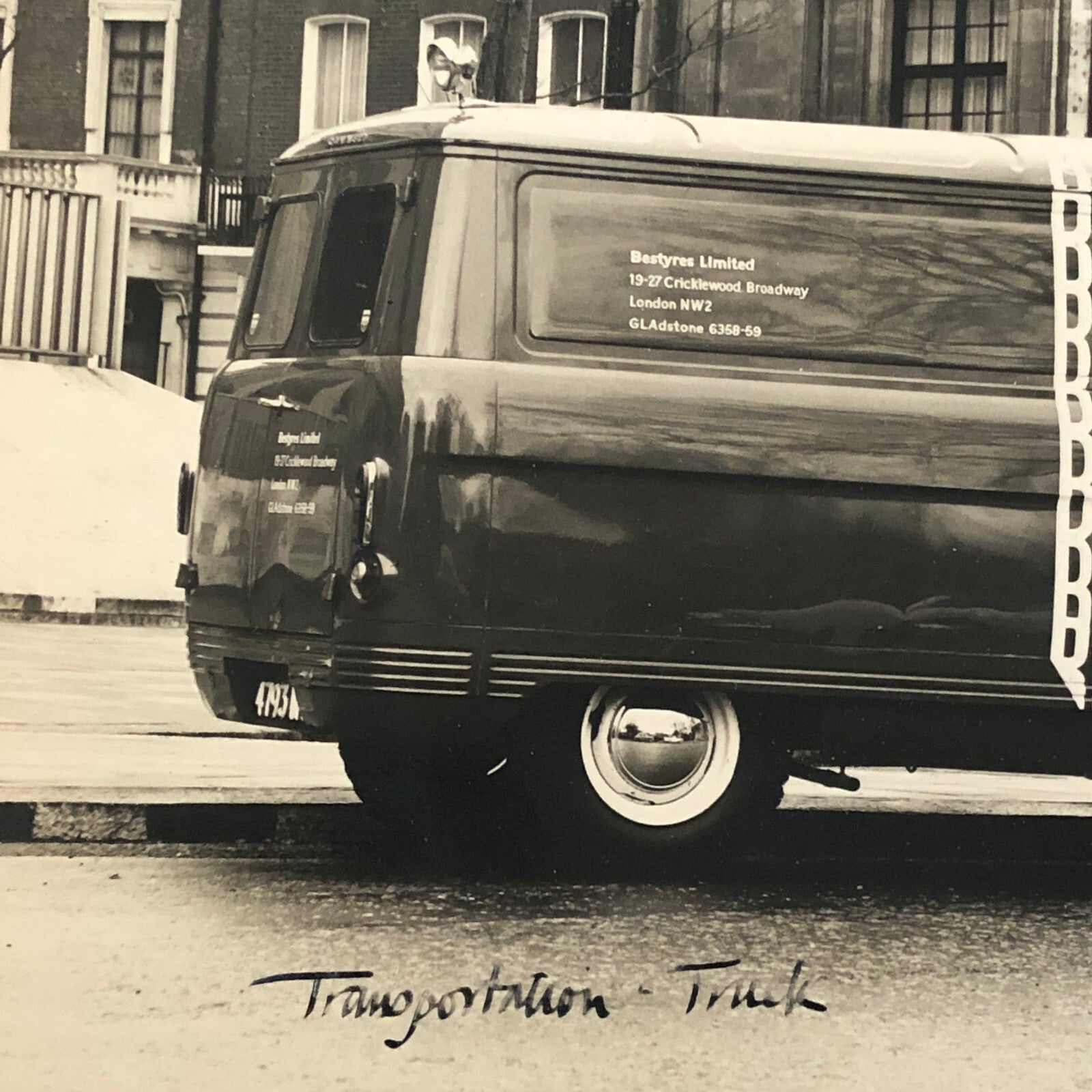 Vintage British Van Truck Bestyres Tires Tyres Photo Photograph Print